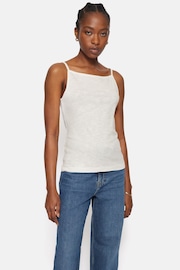 Jigsaw White Cotton Luxe Tank - Image 1 of 6