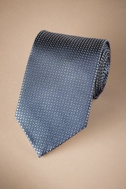 Blue/Orange Signature Made In Italy Geometric Design Tie - Image 1 of 3