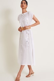 Monsoon 100% Cotton Garcia Cutwork Midi Dress - Image 5 of 6