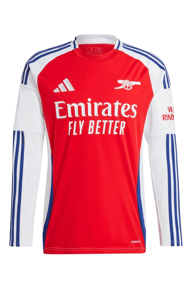 adidas Red 2024-25 Arsenal Home Long Sleeve Shirt - Image 2 of 3