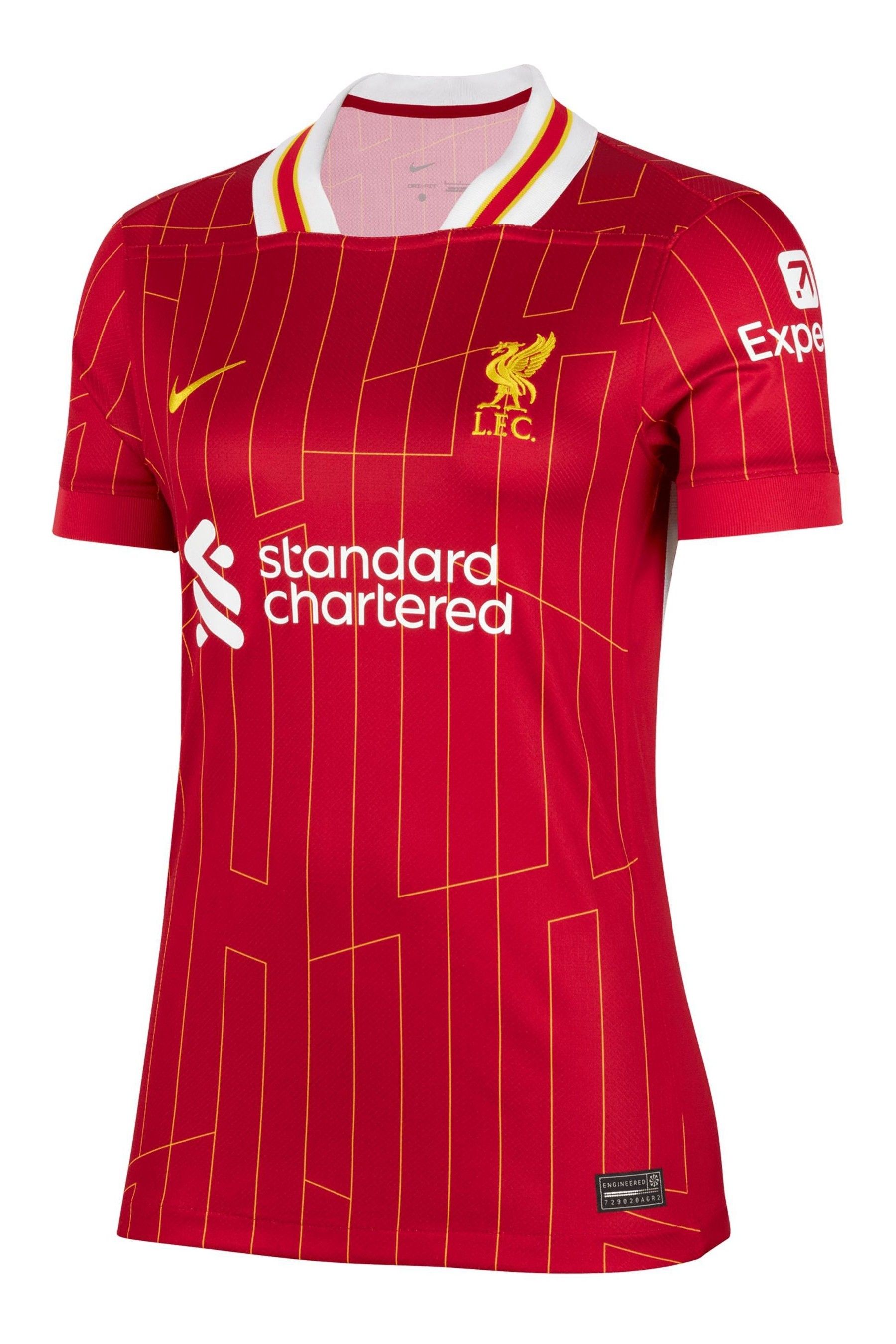Buy Nike Red Womens Liverpool Home Stadium Shirt 2024 25 from the Next UK online shop