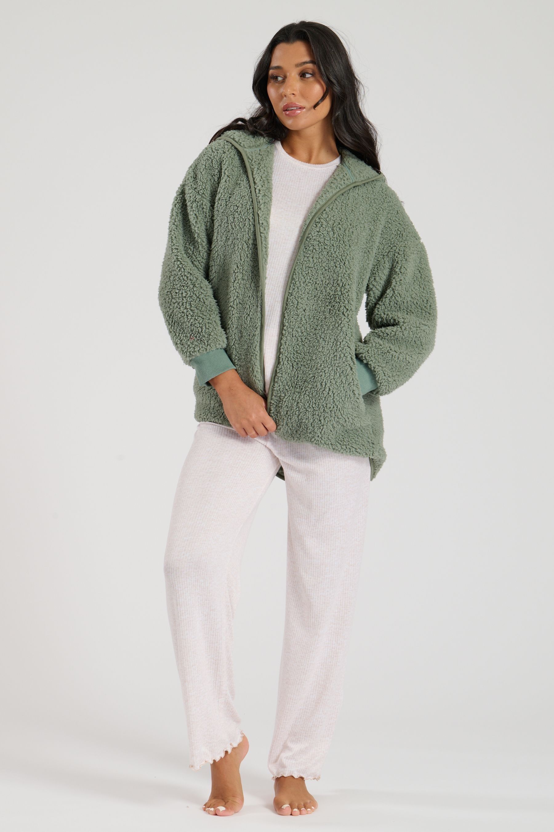 Hooded lounge cardigan sale