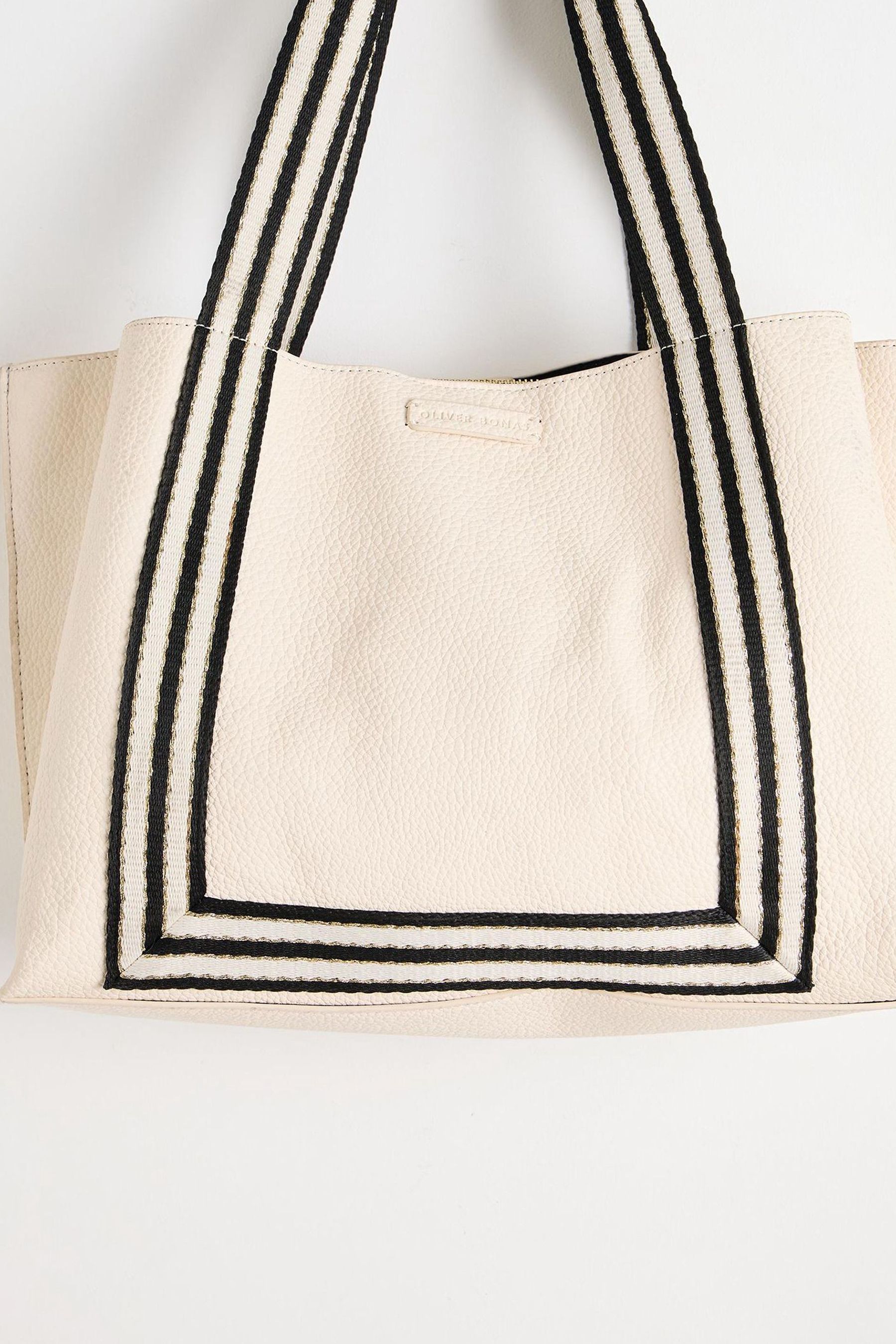 Buy Oliver Bonas Cream Emma Stripe Tote Bag from Next Luxembourg