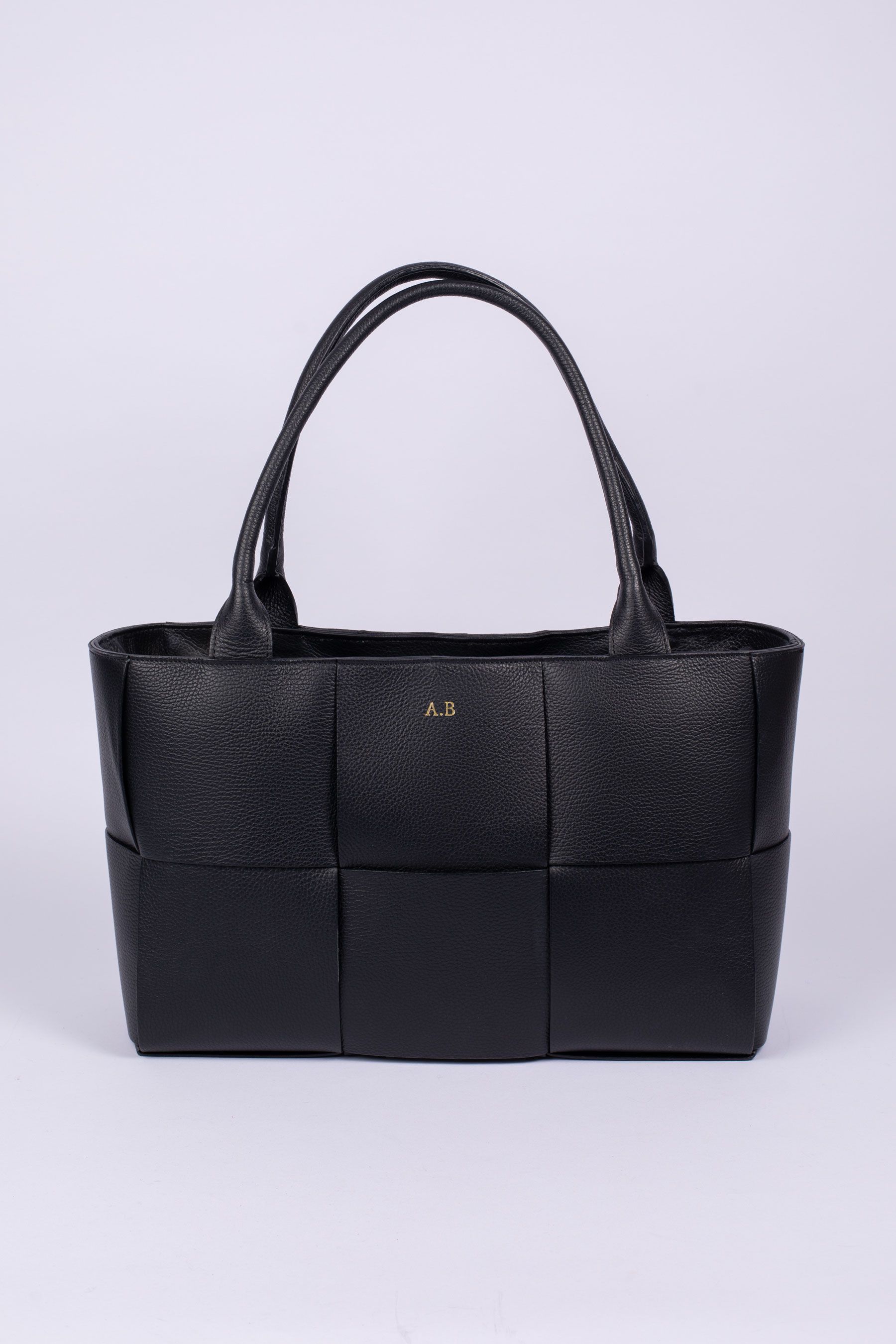 Personalised leather tote bags hot sale