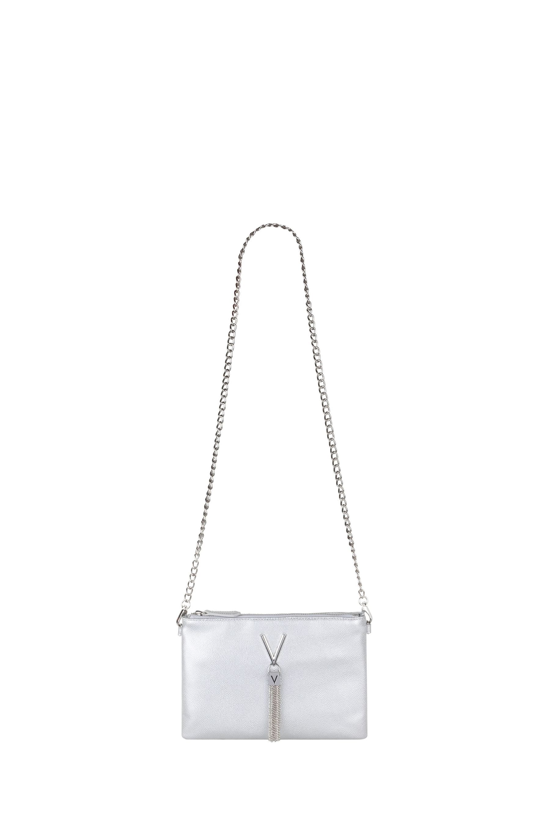 Valentino Bags Silver Divina Pouch one Womens