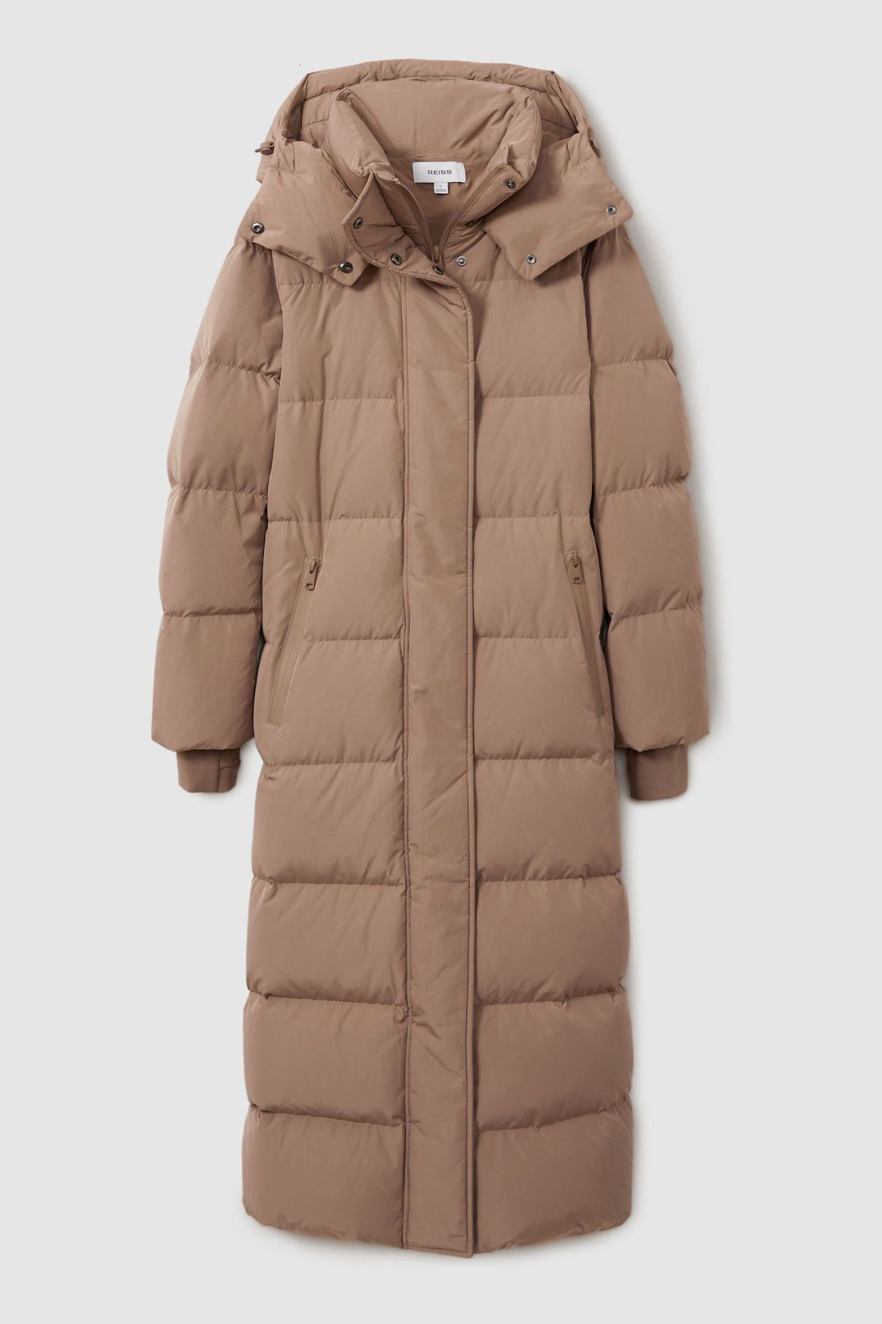 Buy Reiss Mink Neutral Dalby Longline Hooded Puffer Coat from Next Oman