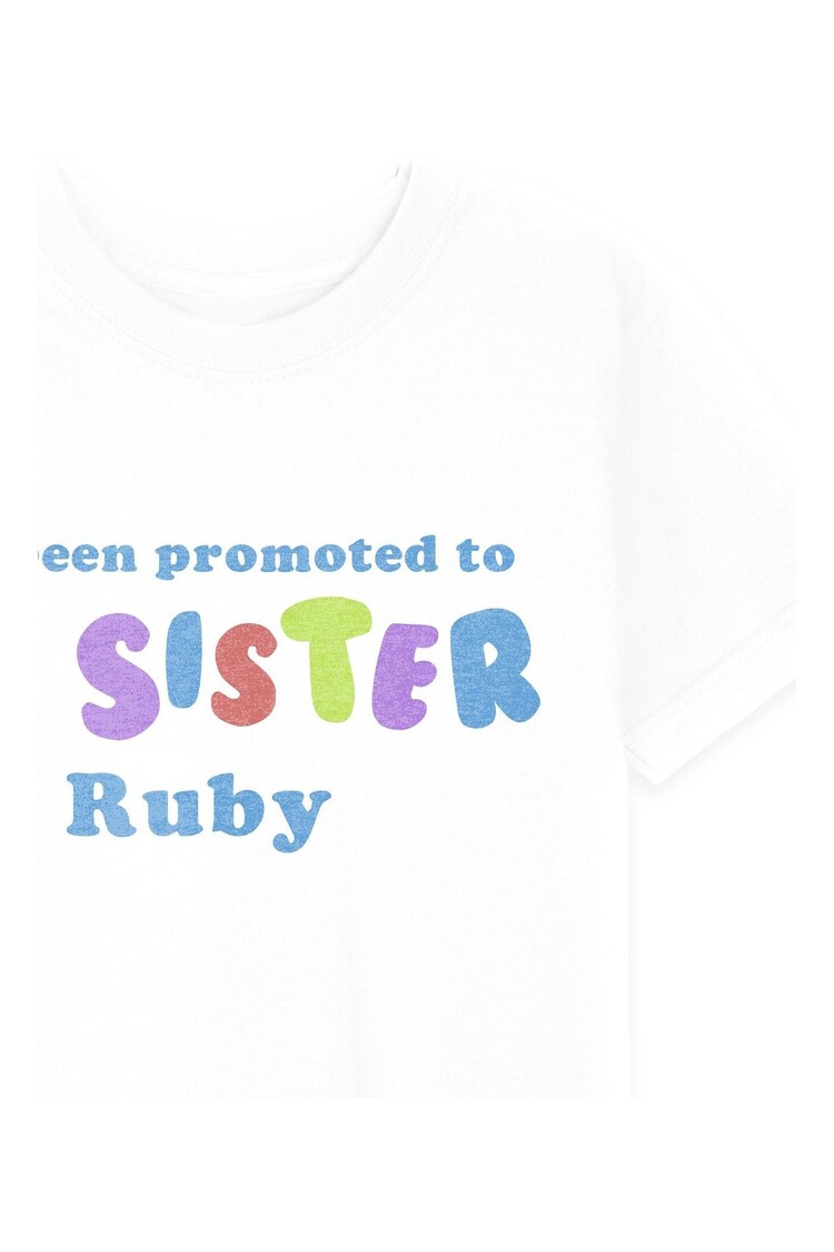 Dollymix Big Sister Personalised White T-Shirt - Image 2 of 3