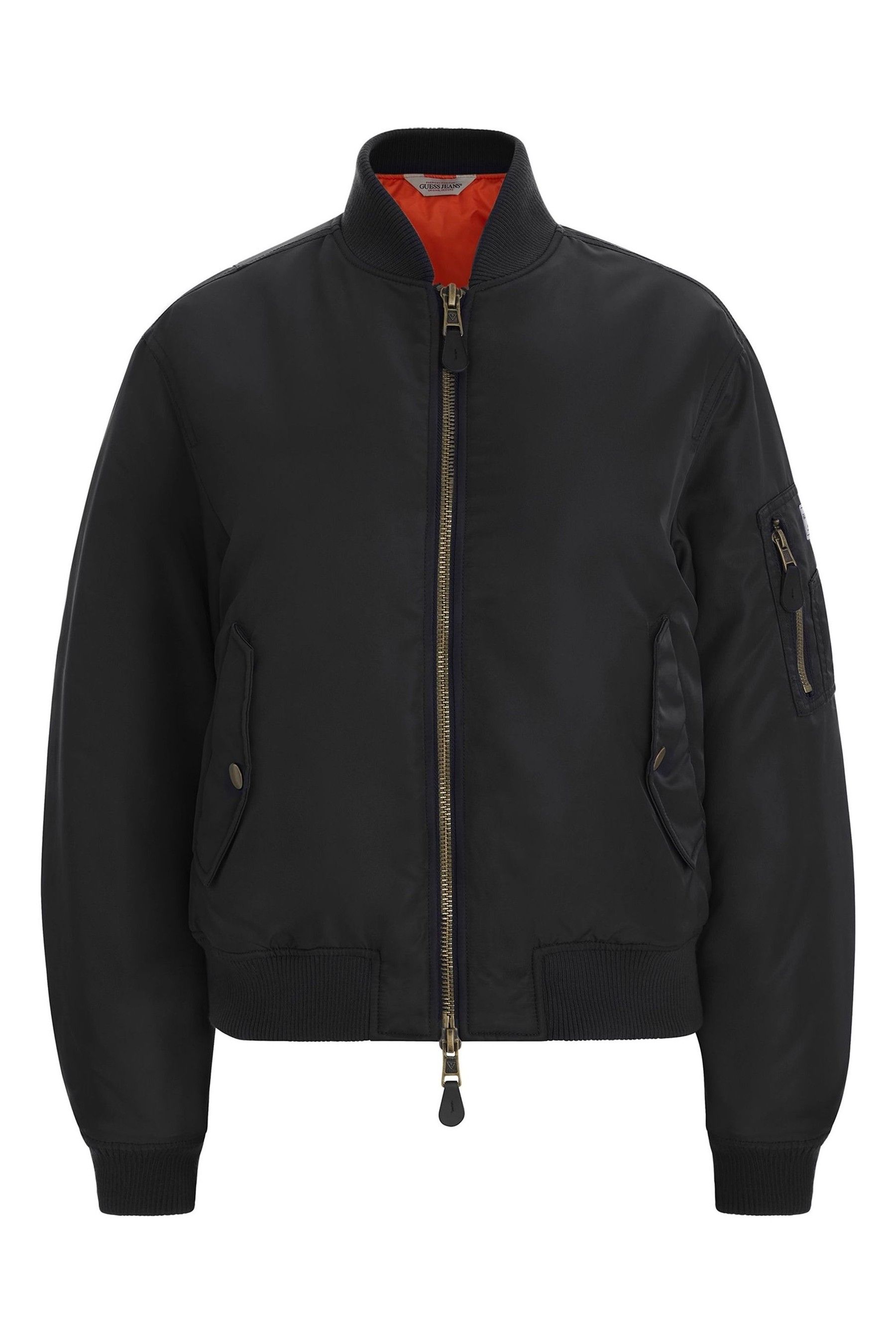 Black guess bomber jacket 2025