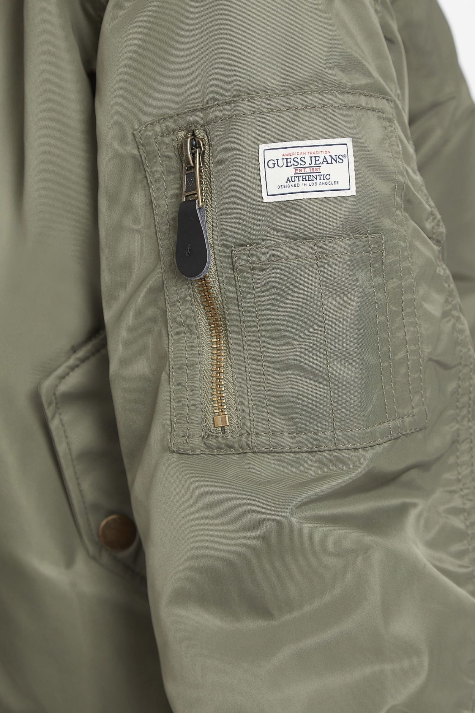 GUESS JEANS Khaki Green Bomber Jacket