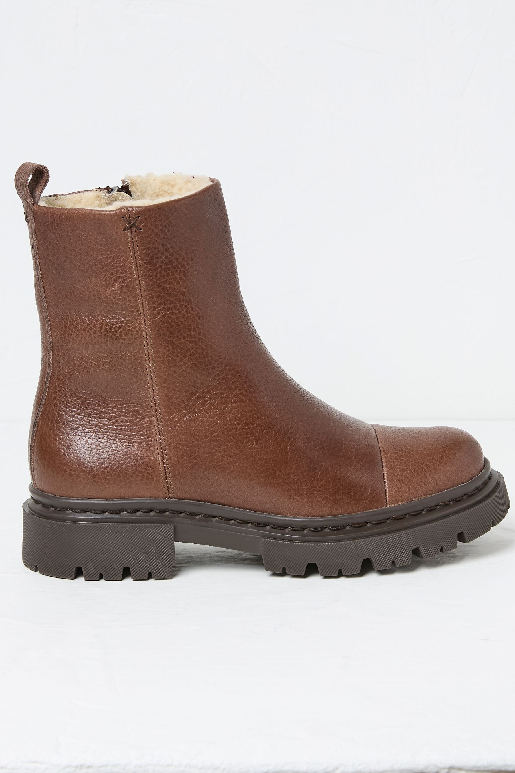 Buy FatFace Winslie Chocolate Brown Chunky Boots from the Next UK online shop