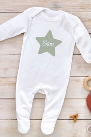 Little Years Personalised Star White Sleepsuit - Image 1 of 1