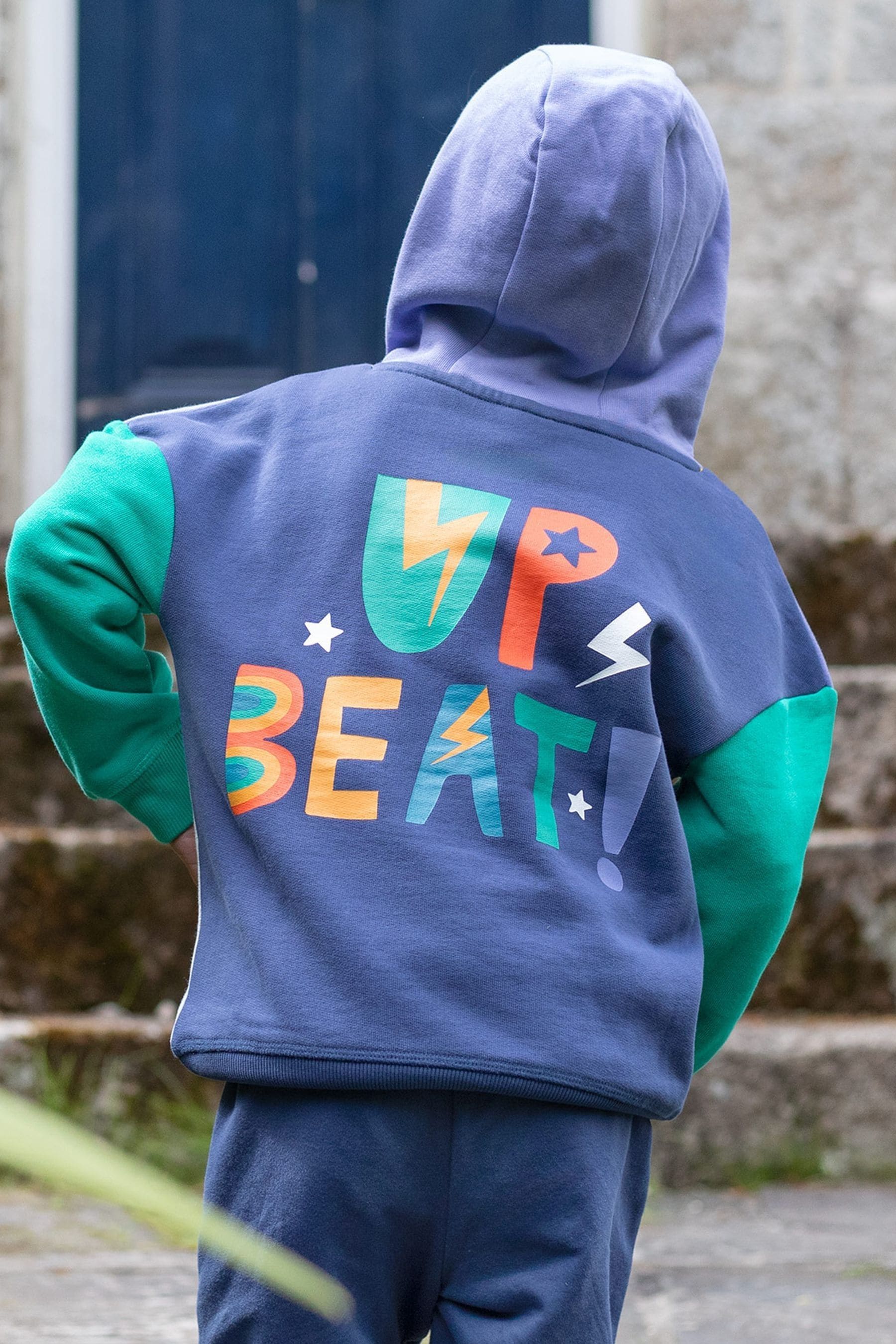 Multi colour block hoodie shop