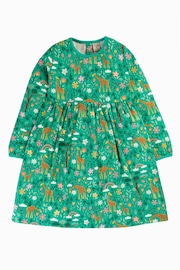 Frugi Green All-Over Print Giraffe Dress - Image 1 of 5