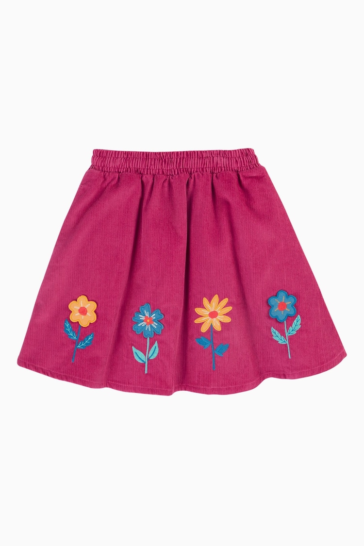 Frugi Pink Embroided Corduroy Skirt - Image 2 of 5