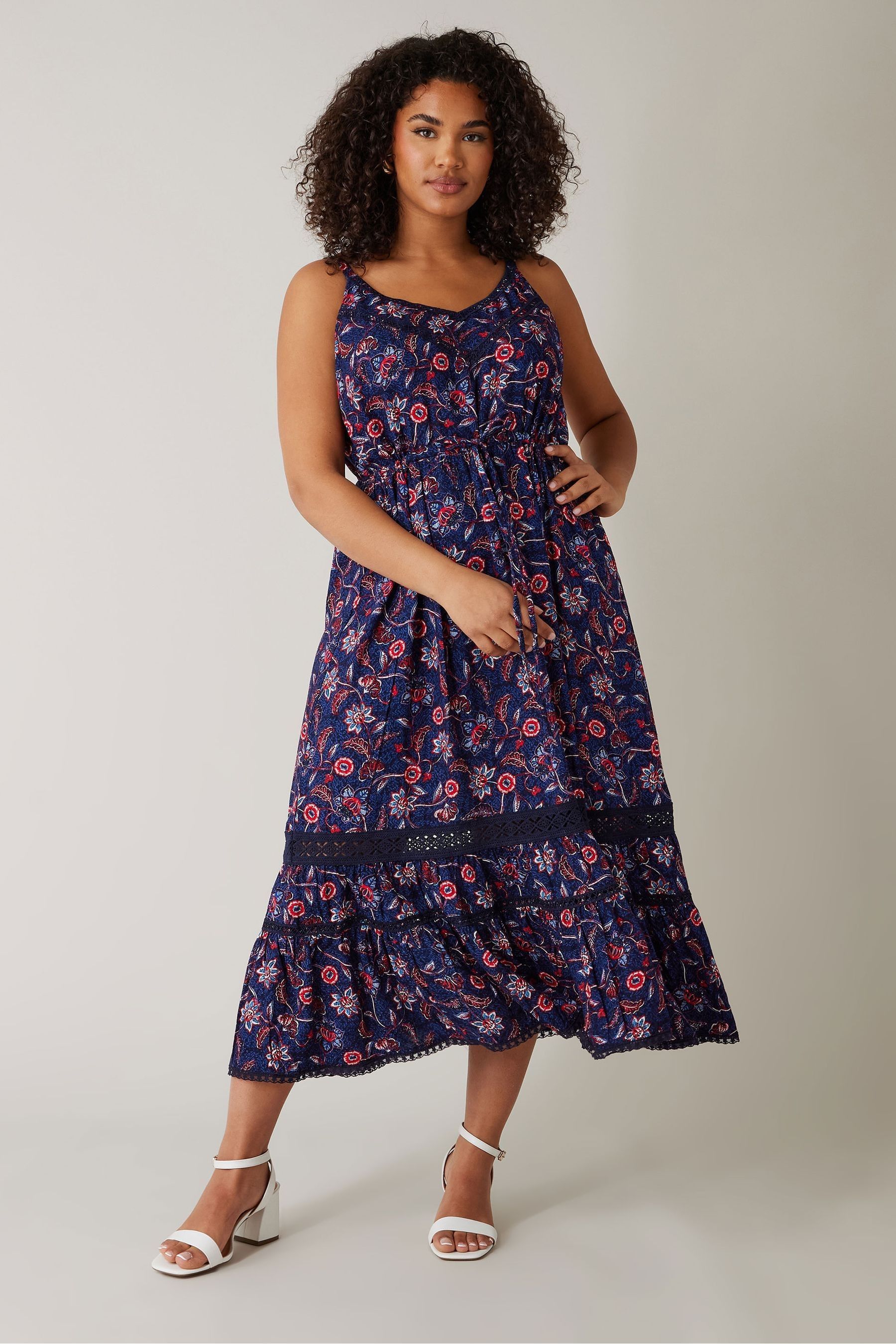 Buy Evans Blue Crochet Trimmed Sundress from the Next UK online shop