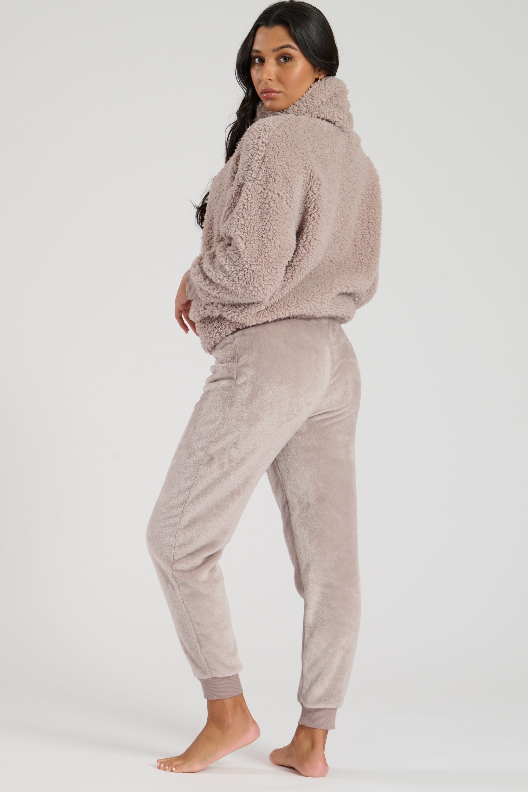 Borg jogger set sale