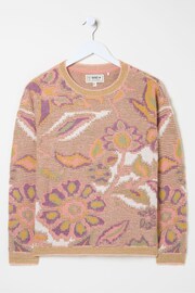 FatFace Natural Wilding Knitted Pattern Jumper - Image 1 of 1