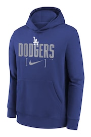 Fanatics Youth Blue MLB Los Angeles Dodgers Club Fleece Club Stack Hoodie - Image 2 of 3