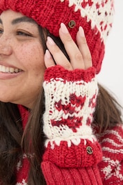 FatFace Red Snowflake Cuffs - Image 4 of 4