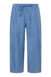 M&Co Blue Linen Look Culottes - Image 2 of 2