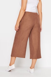 M&Co Brown Linen Look Culottes - Image 3 of 5