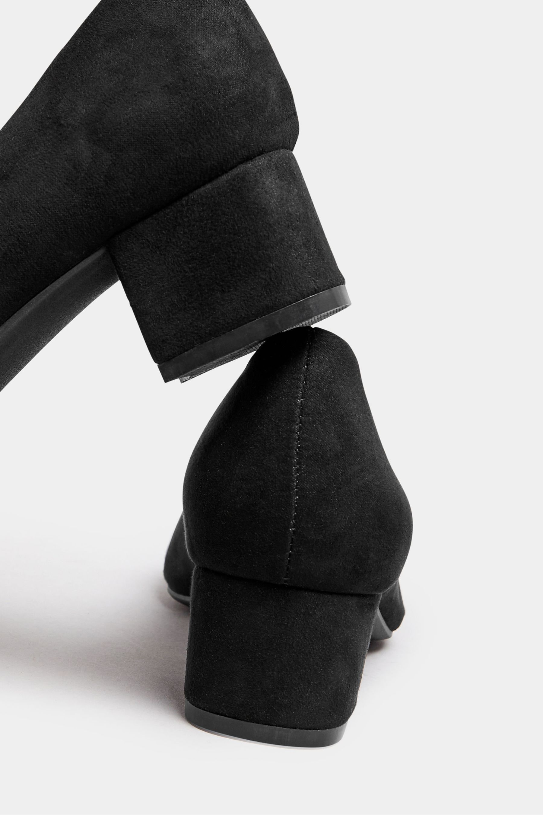 Suede block heel court shoes store