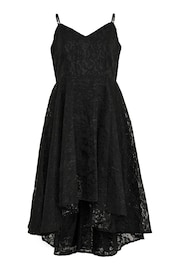 Yours Curve Black Lace High Low Prom Dress - Image 6 of 6