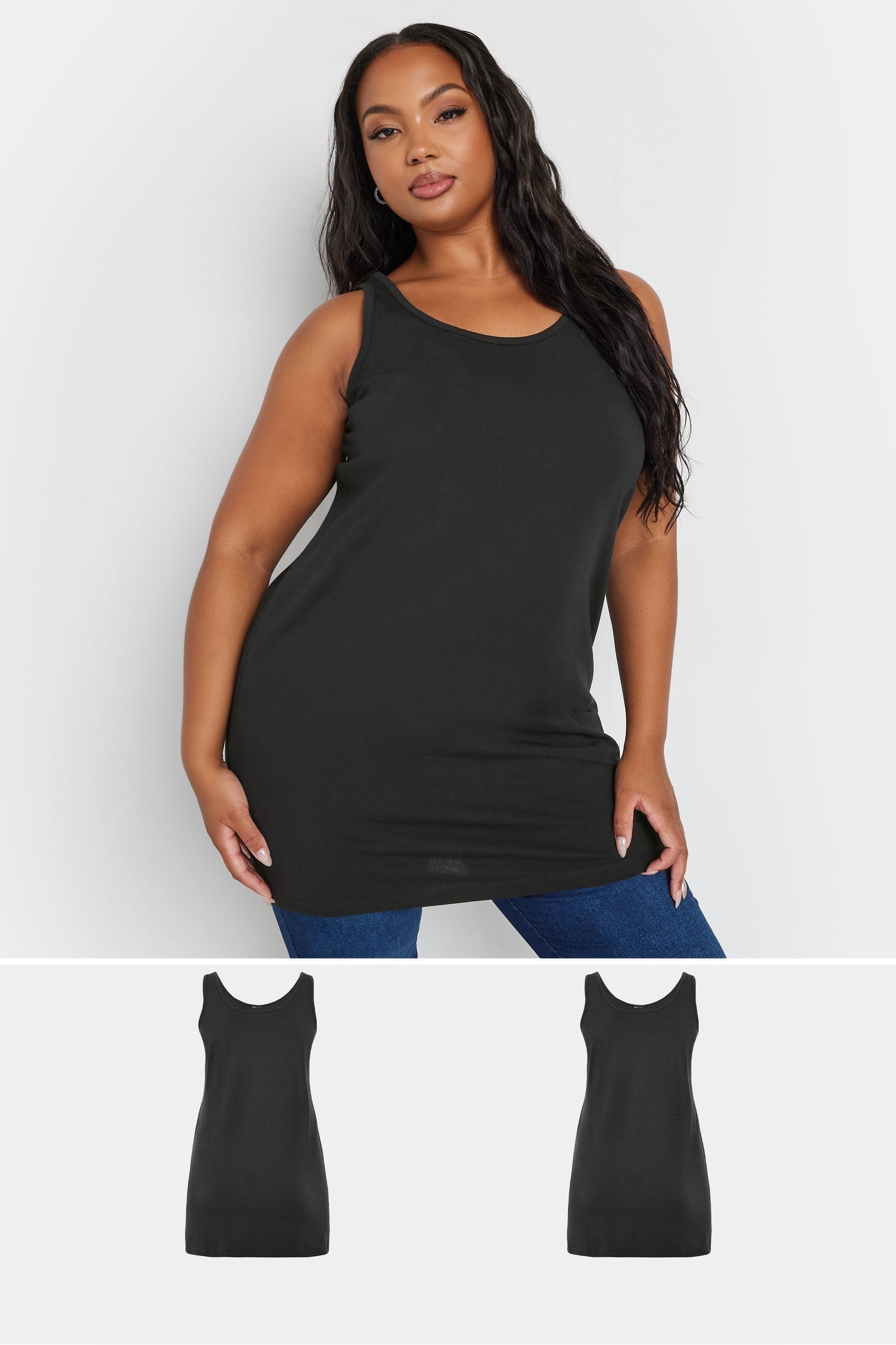 Longline plus size vests hotsell