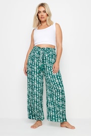 Yours Curve Green Tassel Beach Trousers - Image 2 of 5