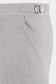 Peckham Rye Grey Regular Fit Linen Blend Trousers - Image 8 of 10