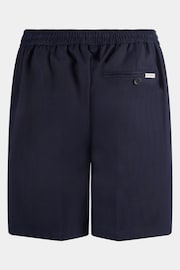 Peckham Rye Blue Herringbone Drawstring Shorts - Image 8 of 10