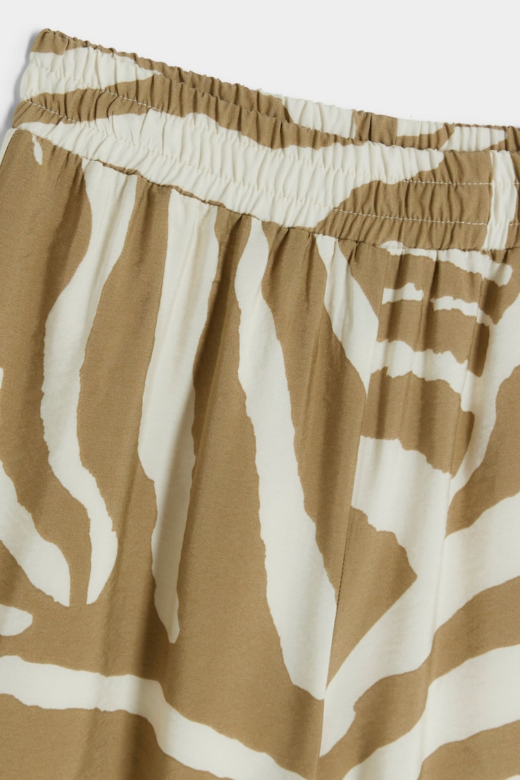 River Island Brown Girls Zebra Wide Leg Trousers - Image 4 of 4