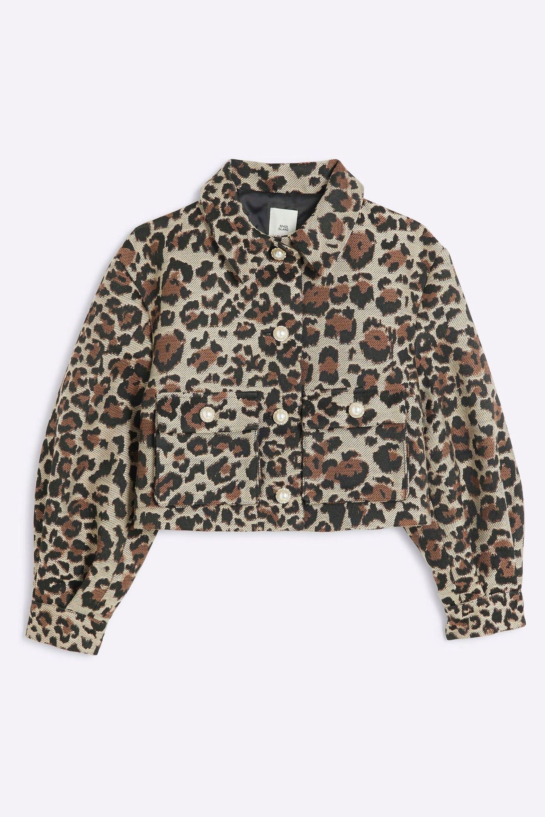 Girls leopard jacket store