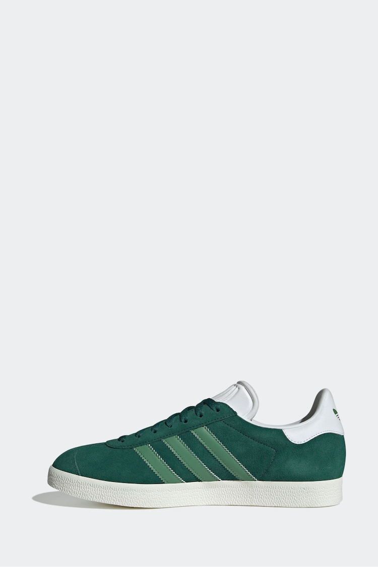 adidas Originals Light Green Gazelle Trainers - Image 2 of 9