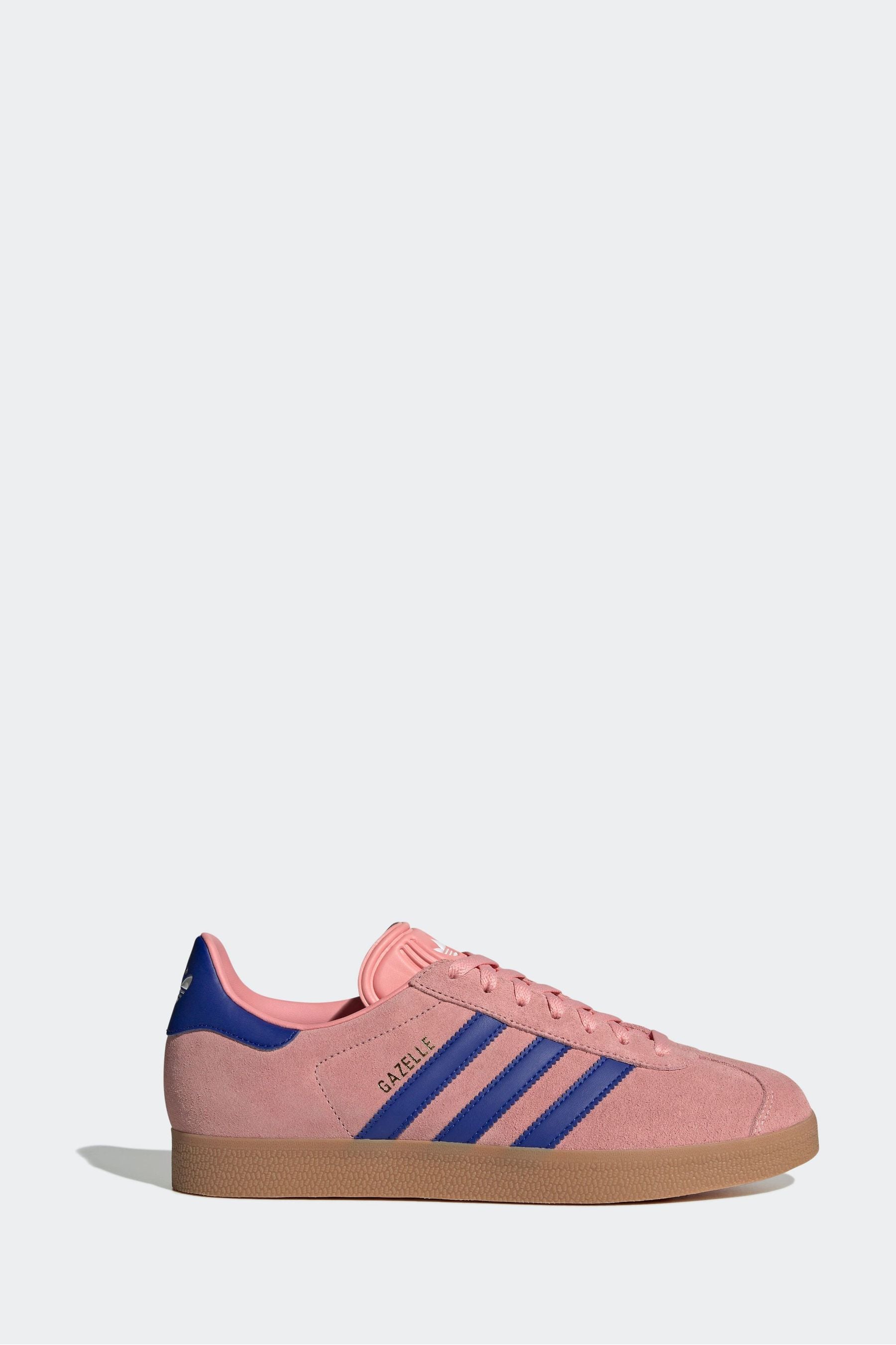 Buy adidas Originals Pink Blue Gazelle Trainers from the Next UK online shop