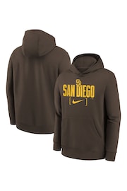 Fanatics Youth Grey MLB San Diego Padres Club Fleece Club Stack Hoodie - Image 1 of 3