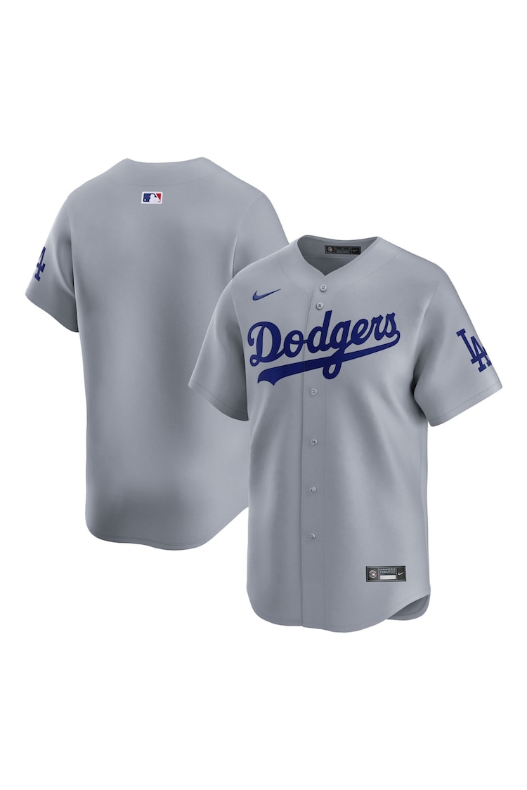 Fanatics Youth Grey MLB Los Angeles Dodgers Limited Alternate Jersey - Image 1 of 3