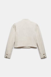 Mint Velvet Cream Puff Sleeve Military Jacket - Image 4 of 4