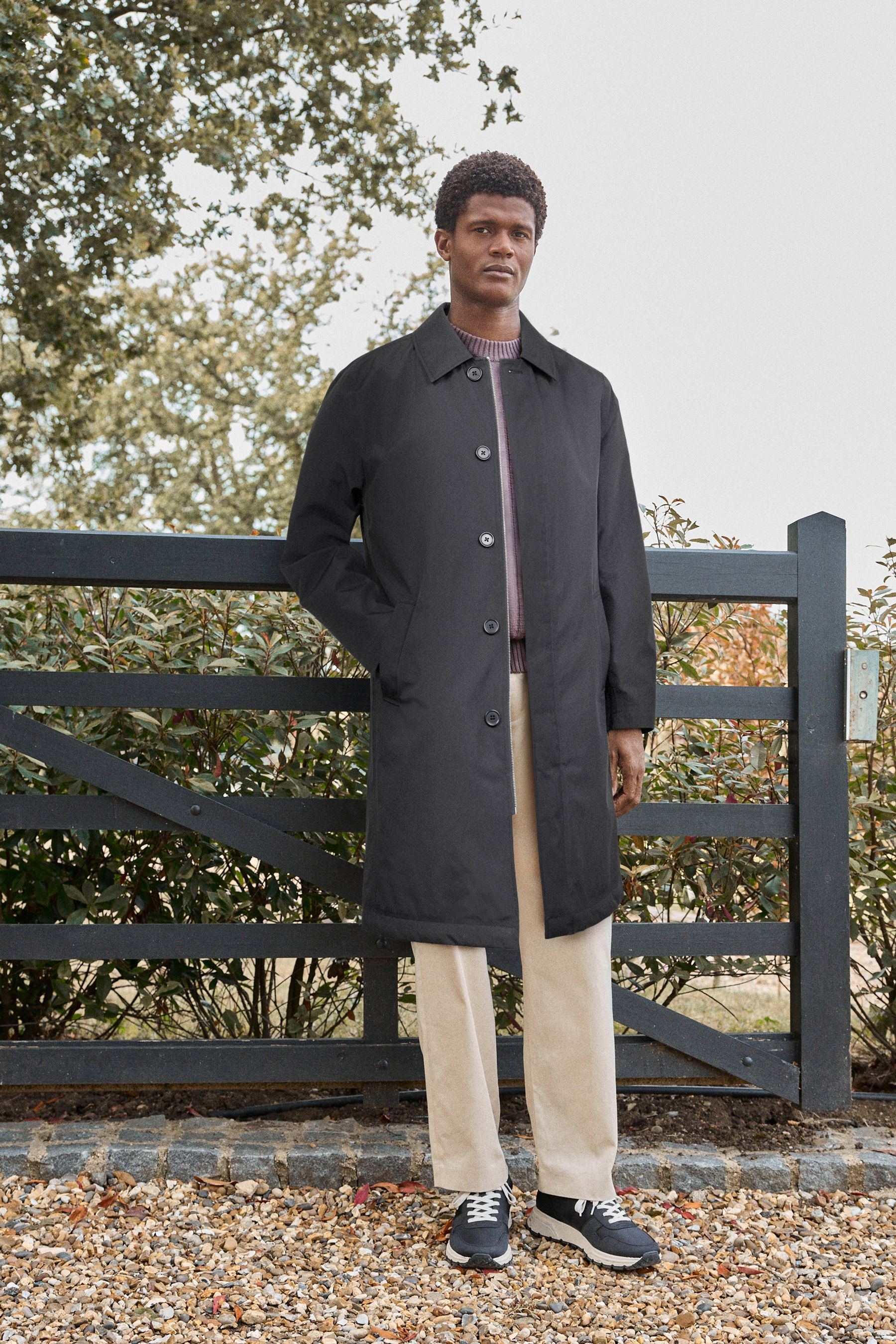 Buy Black Waterproof Mac Coat from the Next UK online shop