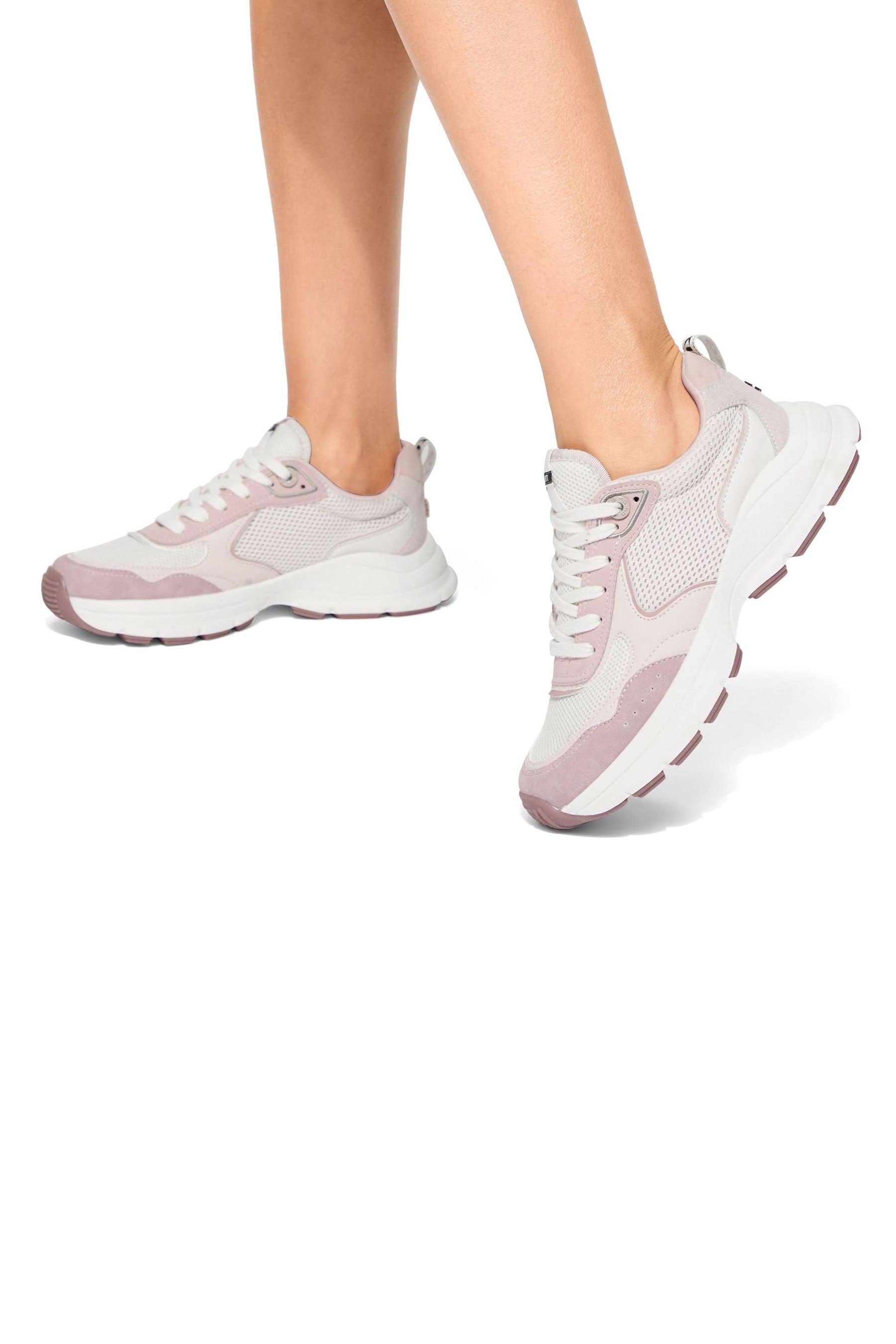 Kurt geiger trainers pink discount
