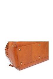 Oliver Sweeney Calf Leather Brown Holdall - Image 6 of 7