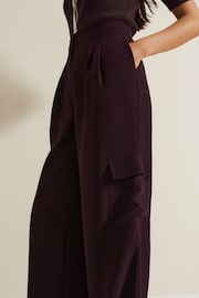 Phase Eight Red Marissa Cargo Trousers - Image 4 of 6