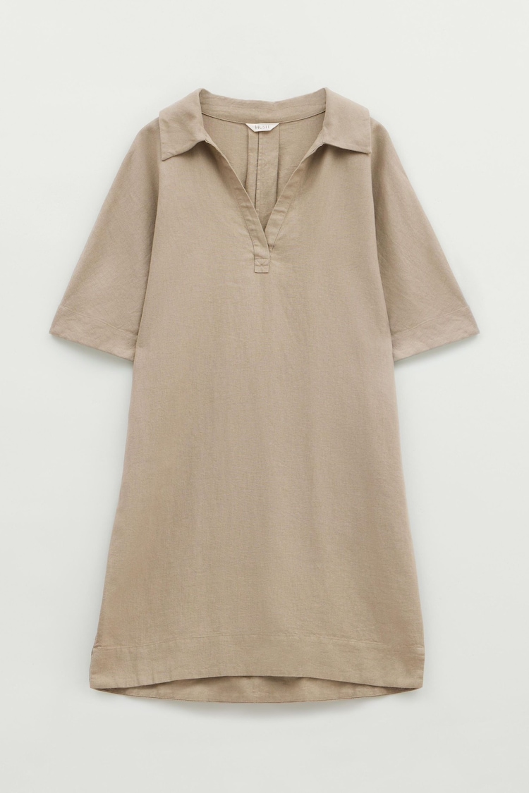 Hush Orla Mini Linen 100% Cotton Polo Dress - 圖片 6，共 6