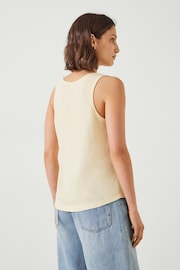 Hush Yellow Cotton Slub Tank Top - Image 3 of 5