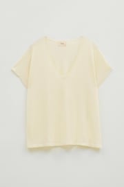 Hush Yellow Emmerline Linen Blend Knitted Top - Image 5 of 5