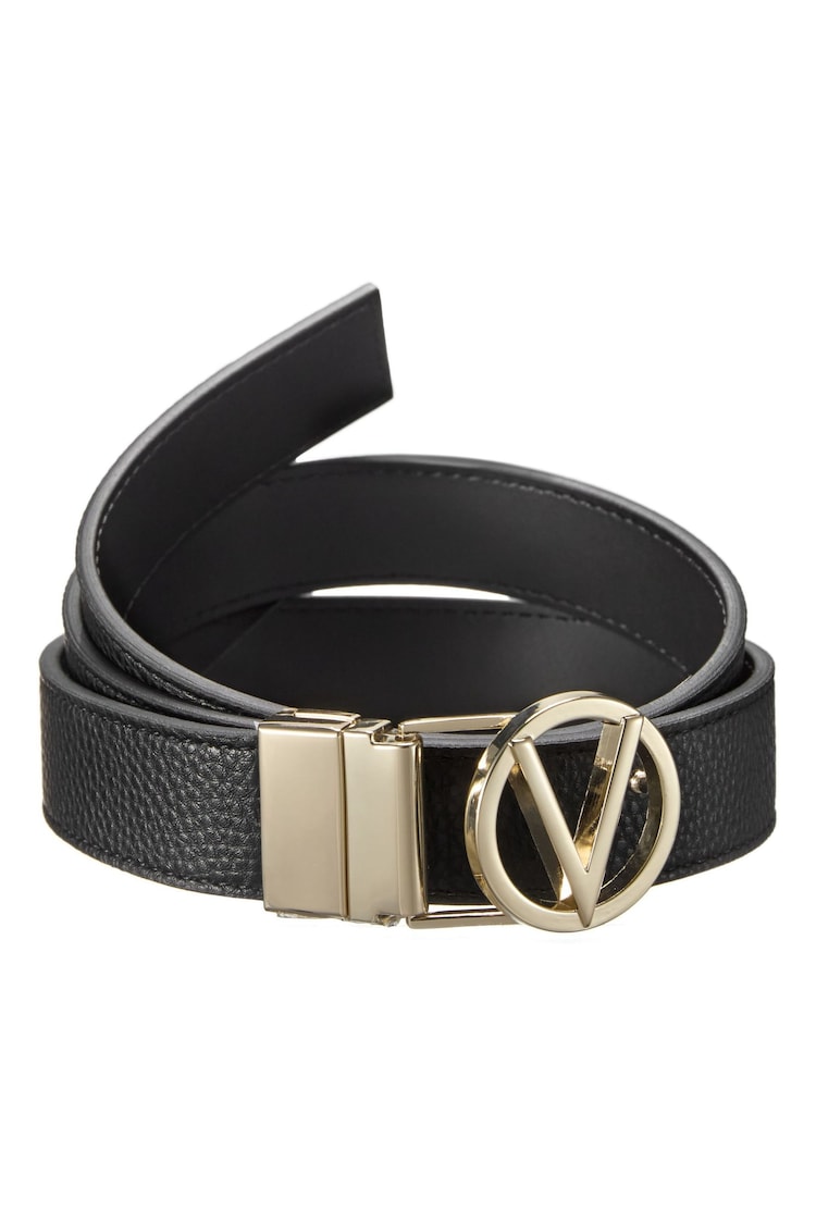 Valentino Bags Black Roof Plaque Buckle Belt - Image 1 of 2