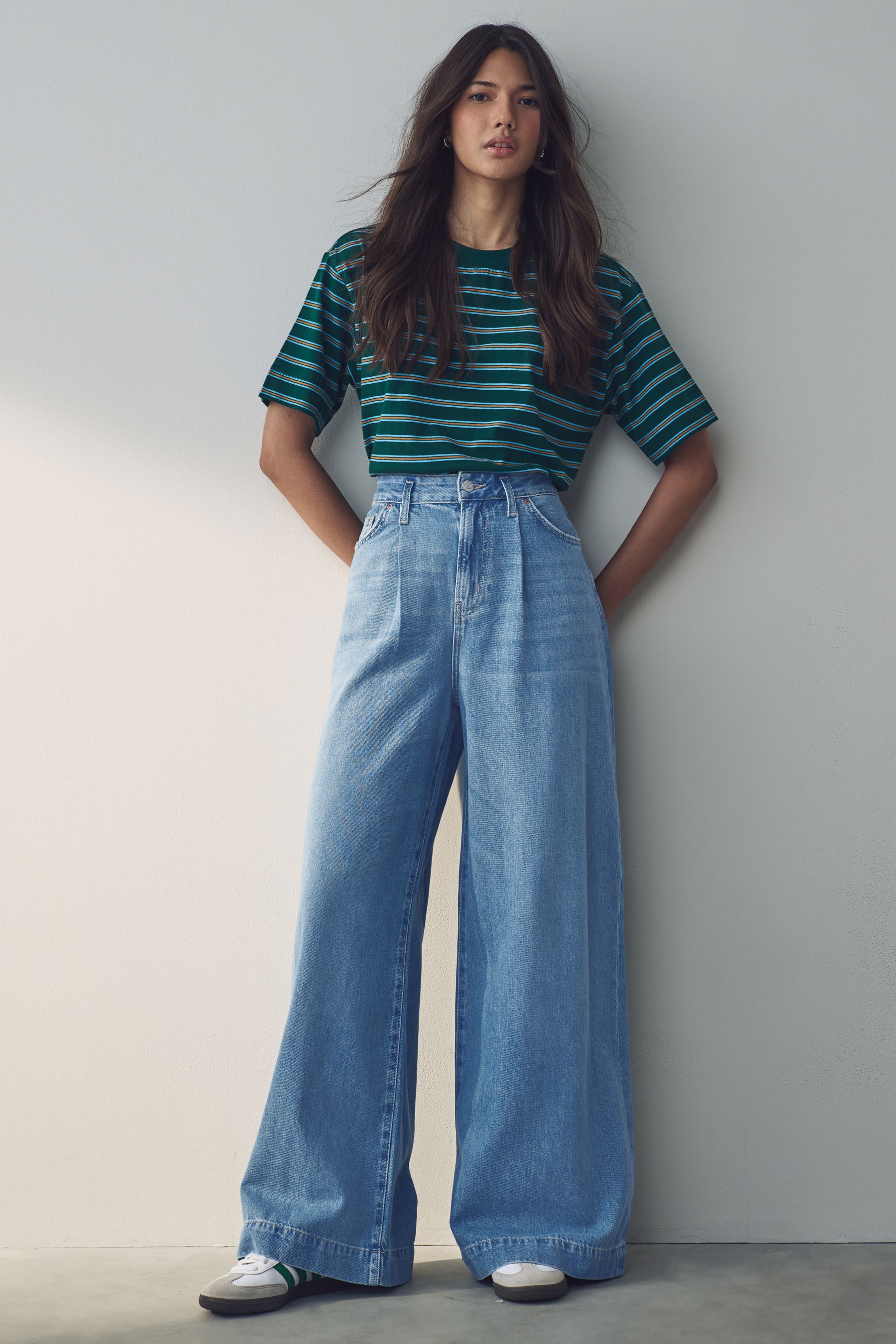 Wide leg palazzo jeans outlet