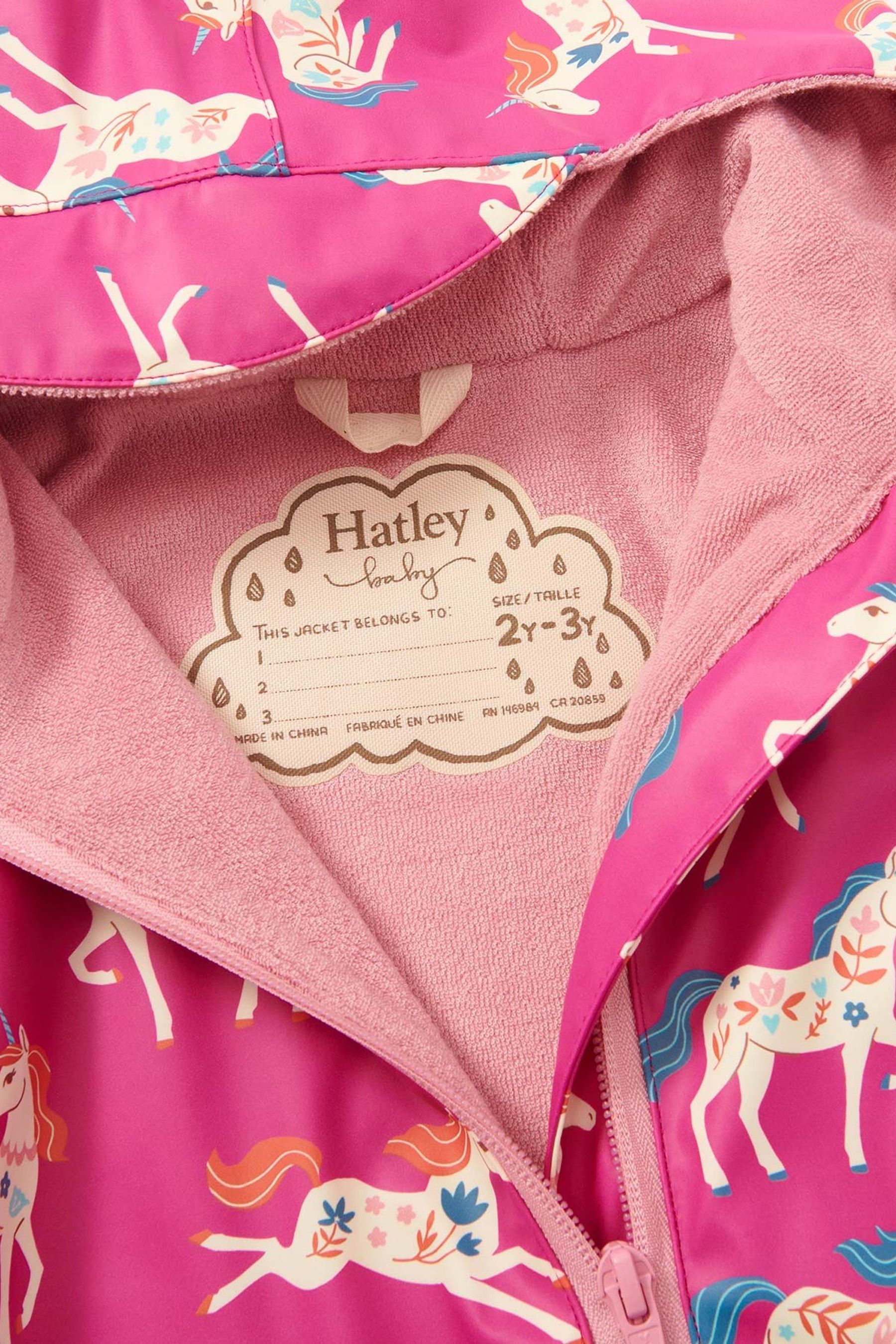 Hatley unicorn raincoat top