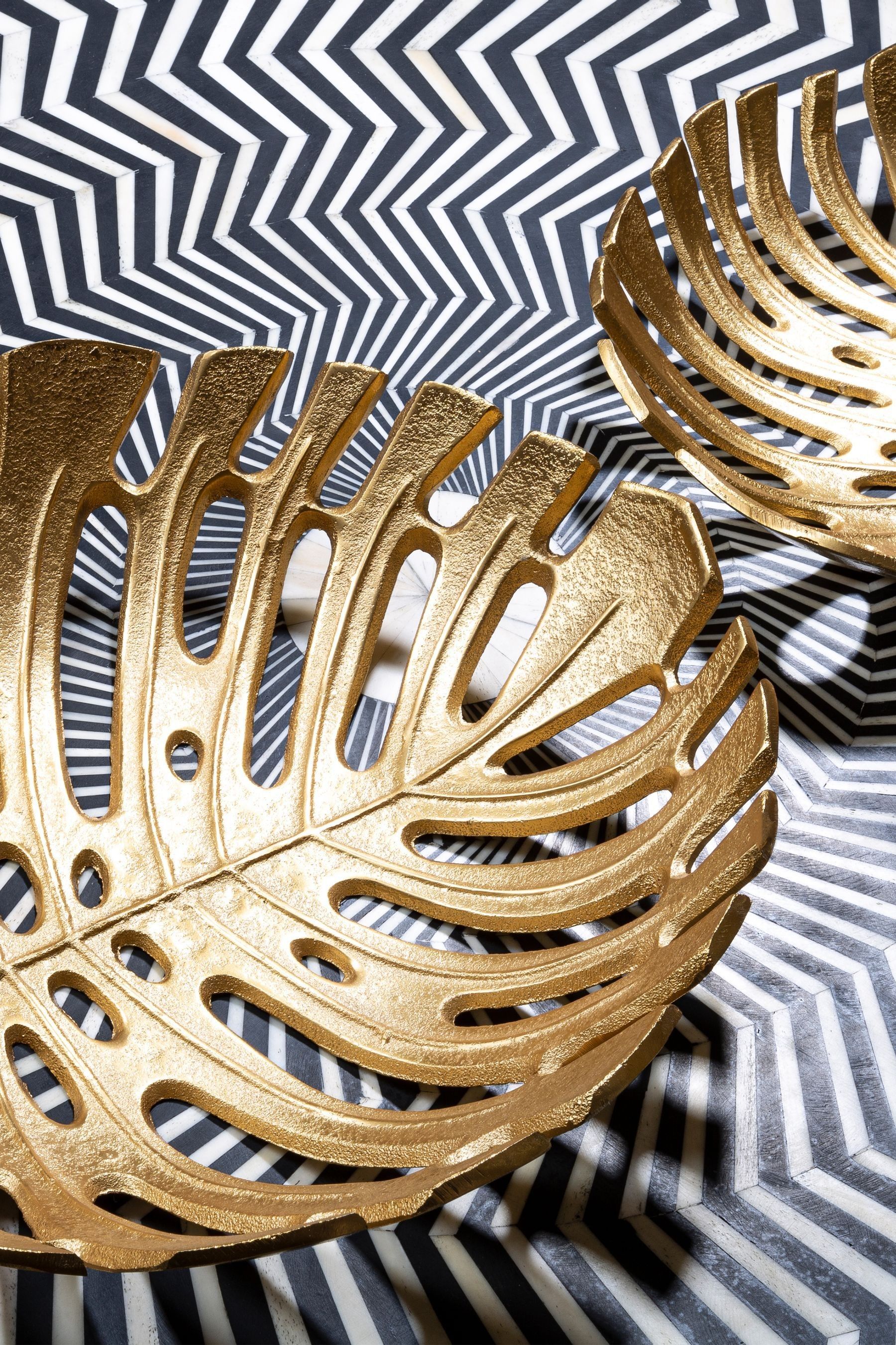 Buy Fifty Five South Gold Prato Monstera Leaf Dish from the Next UK online shop