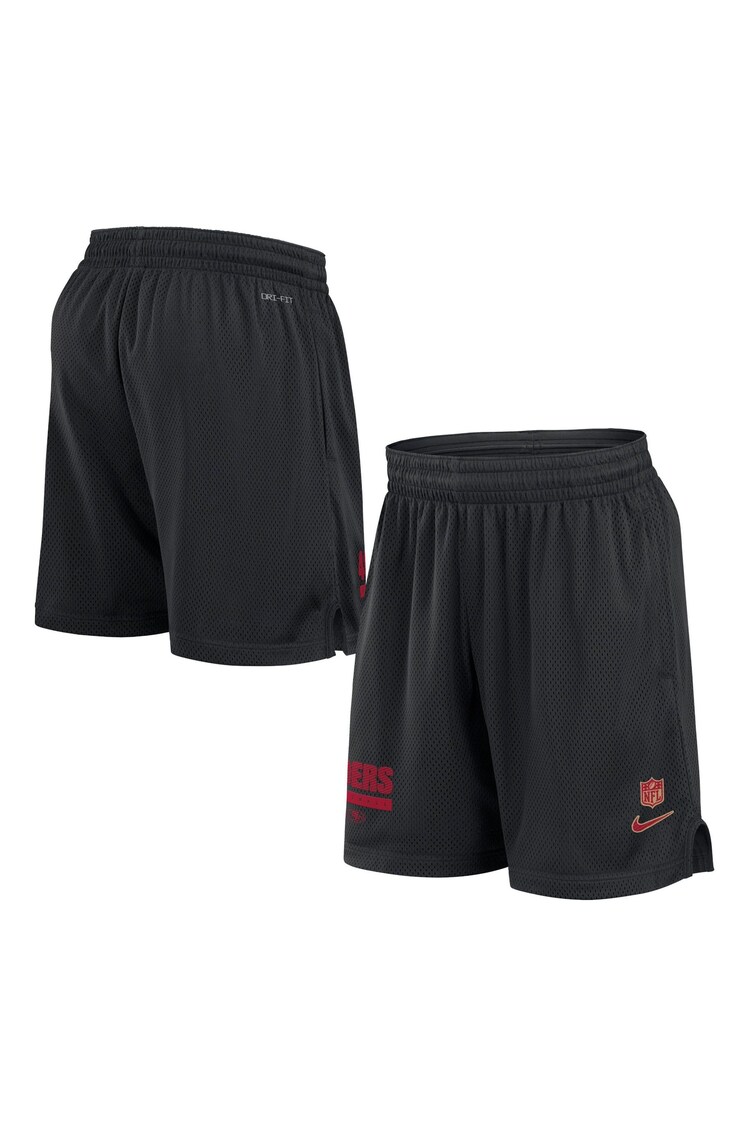 Fanatics NFL San Francisco 49ers Dri-Fit Mesh Black Shorts - Image 2 of 3